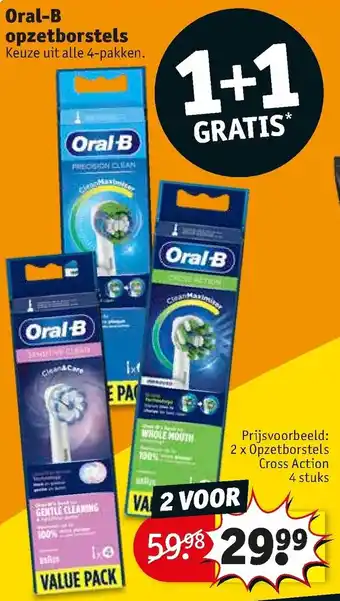 Oral-B opzetborstels 2 x Opzetborstels Cross Action