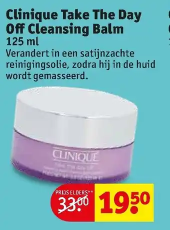 Kruidvat Clinique Take The Day Off Cleansing Balm 125ml aanbieding