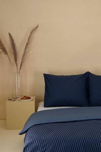 HEMA HEMA Dekbedovertrek Zacht Katoen Blokjes Blauw (blauw) aanbieding