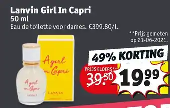 Kruidvat Lanvin Girl In Capri 50ml aanbieding