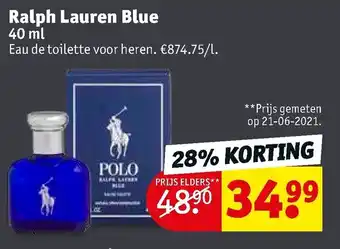 Kruidvat Ralph Lauren Blue 40ml aanbieding