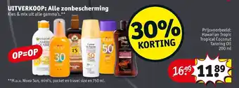 Kruidvat UITVERKOOP: Alle zonbescherming Hawaiian Tropic Tropical Coconut Tanning Oil 200ml aanbieding