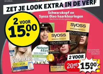Kruidvat 2 x Syoss Oleo Goudbruin aanbieding