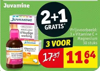 Juvamine 3 x Vitamine C + Magnesium 30 stuks