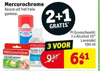 Mercurochrome 3 x Alcohol 70° Lavendel 100ml