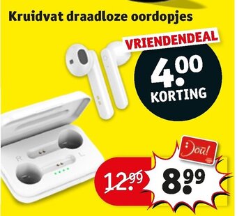 Kruidvat Kruidvat draadloze oordopjes aanbieding