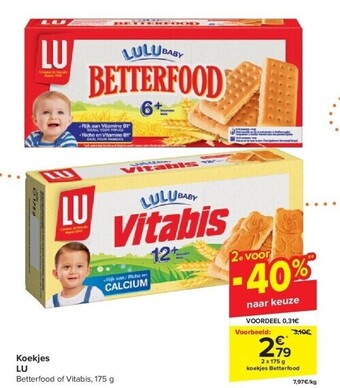 Carrefour Koekjes lu aanbieding