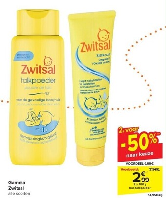 Carrefour Gamma zwitsal aanbieding