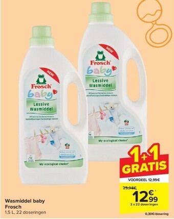 Carrefour Wasmiddel baby frosch aanbieding