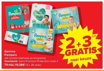 Carrefour Gamma pampers aanbieding