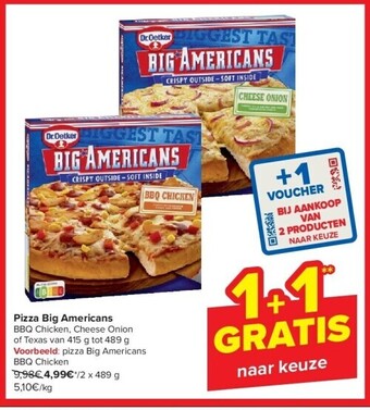 Carrefour Pizza big americans aanbieding