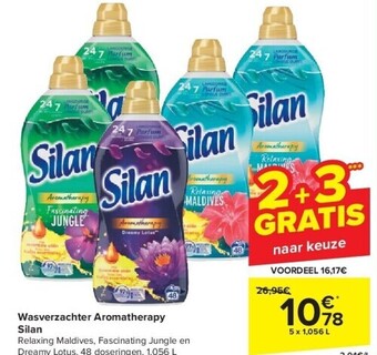 Carrefour Wasverzachter aromatherapy silan aanbieding