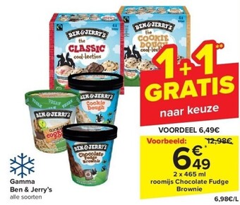 Carrefour Gamma ben & jerry’s aanbieding