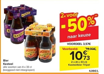 Carrefour Bier kasteel aanbieding