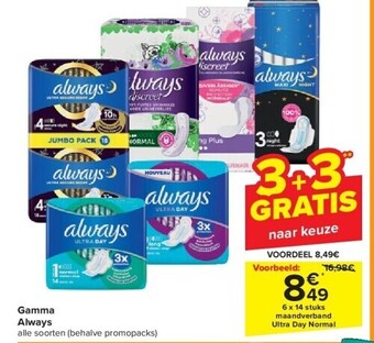 Carrefour Gamma always aanbieding