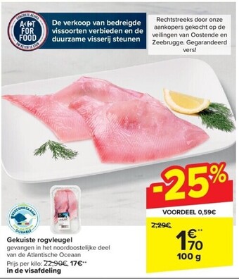 Carrefour Gekuiste rogvleugel aanbieding