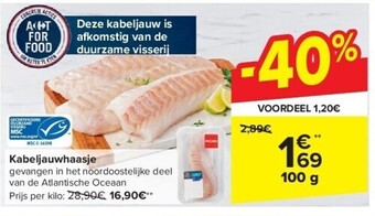 Carrefour Kabeljauwhaasje aanbieding
