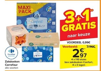 Carrefour Zakdoeken carrefour aanbieding