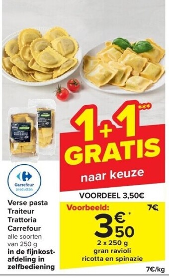 Carrefour Verse pasta traiteur trattoria carrefour aanbieding