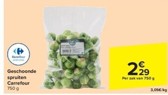 Carrefour Geschoonde spruiten carrefour aanbieding