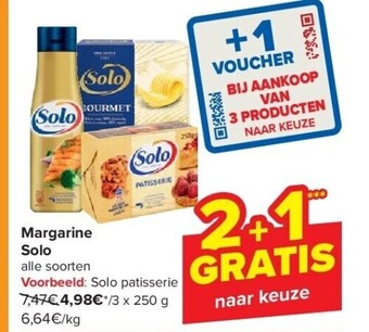 Carrefour Margarine solo aanbieding