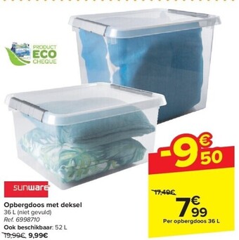 Carrefour Opbergdoos met deksel aanbieding