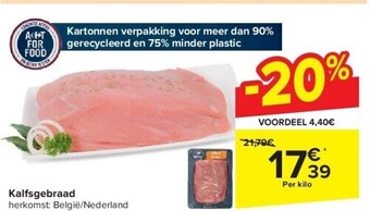 Carrefour Kalfsgebraad aanbieding