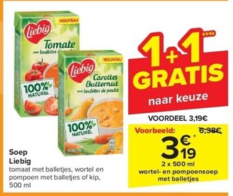 Carrefour Soep liebig aanbieding