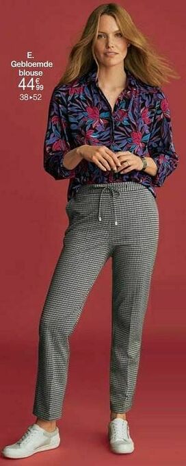 Damart Gebloemde blouse aanbieding