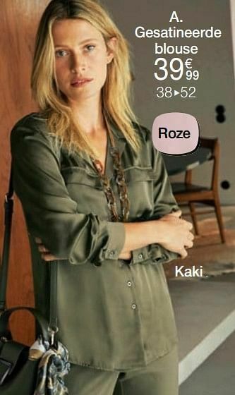 Damart Gesatineerde blouse aanbieding