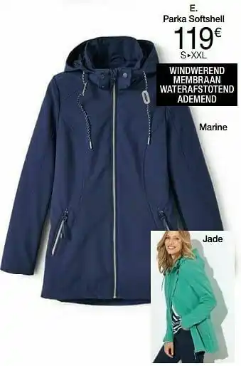 Damart Parka softshell aanbieding