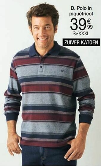Damart Polo in piquétricot aanbieding