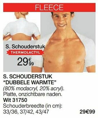 Damart Schouderstuk dubbele warmte aanbieding