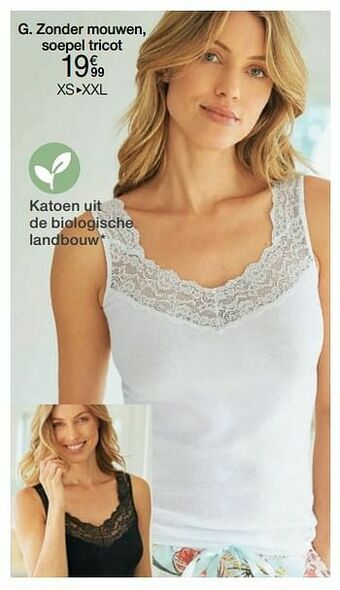 Damart Zonder mouwen soepel tricot aanbieding