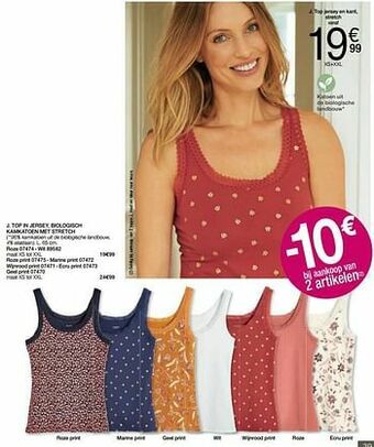 Damart Top jersey en kant stretch aanbieding