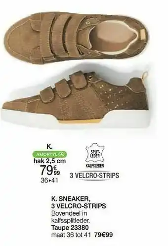 Damart Sneaker 3 velcro-strips aanbieding