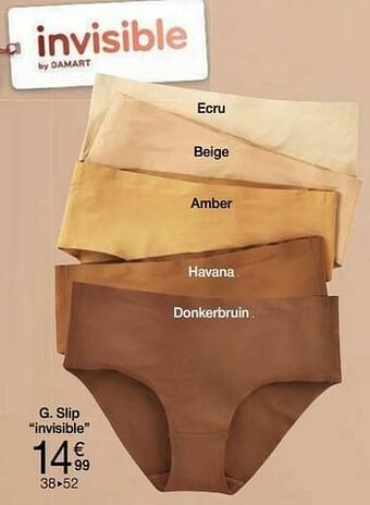 Damart Slip invisible aanbieding