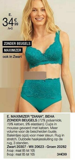 Damart Maximizer diana beha zonder beugels aanbieding