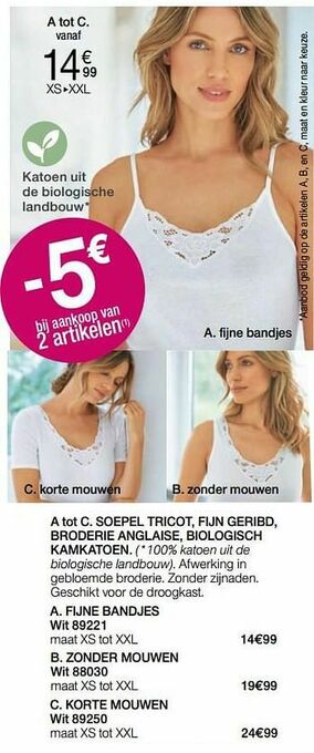 Damart Fijne bandjes aanbieding