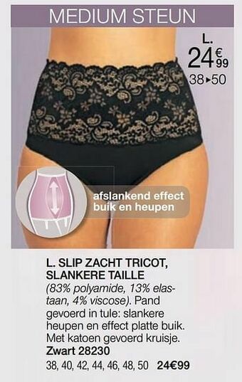 Damart Slip zacht tricot slankere taille aanbieding