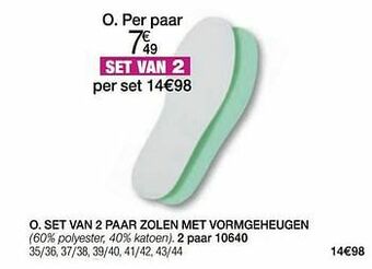 Damart Set van 2 paar zolen met vormgeheugen aanbieding