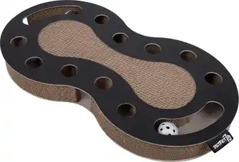 District 70 snake - interactief design krabspeelgoed voor katten van duurzaam karton - zwart