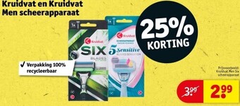 Kruidvat Kruidvat en kruidvat men scheerapparaat aanbieding