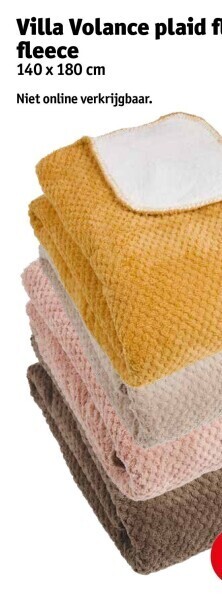 Kruidvat Villa volance plaid flanel fleece aanbieding