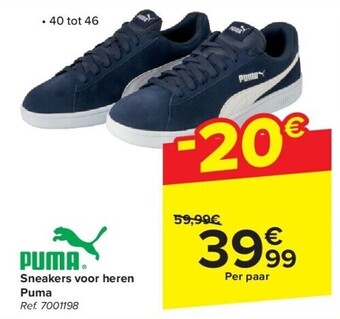 Carrefour Sneakers voor heren puma aanbieding