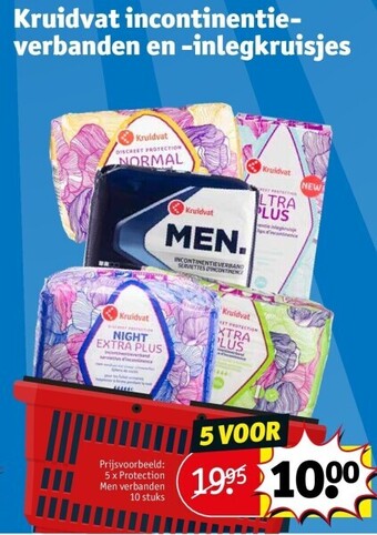 Kruidvat incontinentieverbanden en -inlegkruisjes