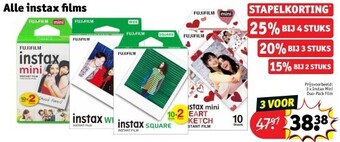 Kruidvat Alle instax films aanbieding
