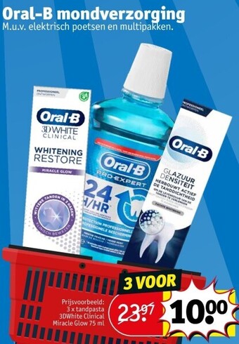 Kruidvat Oral-b mondverzorging aanbieding