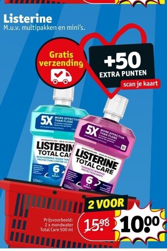 Kruidvat Listerine aanbieding