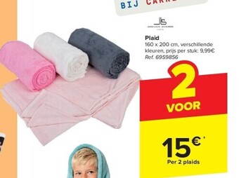 Carrefour Plaid aanbieding